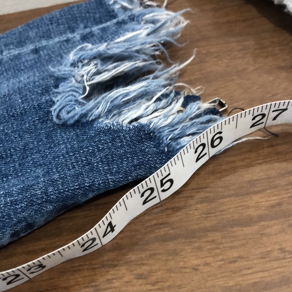 One Teaspoon Super High Waist Freebirds II Distressed Blue Jeans Size 27 - Picture 16 of 16